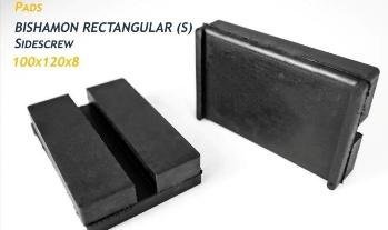 Bishamon Rectangular (S) — Slide-in pad, 120 × 100 × 8 mm