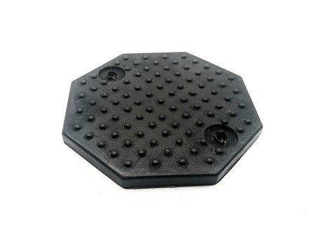 Octagon 2 Holes — Bolt-on pad, 120 × 120 mm